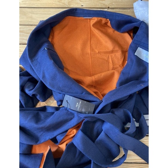 NWT Dior Peter Doig Wool Trench Coat Size 52 Women's Blue Orange MSRP $4,700 - Picture 3 of 10